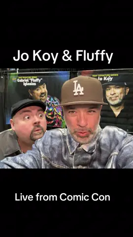 Greetings from Comic Con 😁 #comiccon #gabrieliglesias #fluffy #jokoy @Jo Koy 