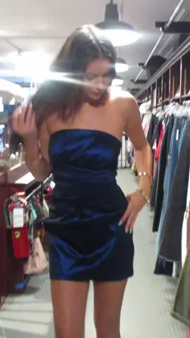 love trying clothes on in random shops 