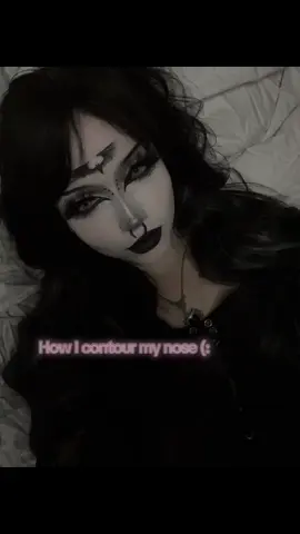This was requested (: #fyp #wlw #trending #2000s #gothgirl #tradgoth #tradgothmakeup #nosecontour #makeup #makeuptutorial #altgirl 