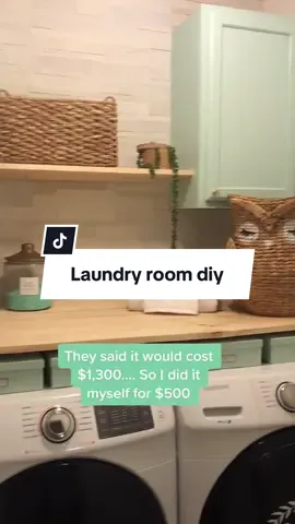 First major diy in the little townhome wa the laundry room 😍 #laundryroom #DIY #Home 