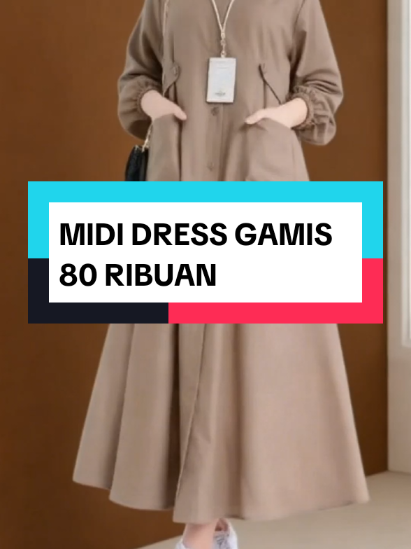 Midi dress gamis wanita kekinian #dress #mididress #gamis #dressgamis 