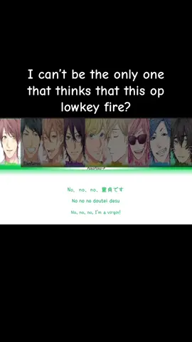 Only if you ignore the lyrics #ybc #yarichinbitclub #anime #animeopening #fyp #lobotomizedkirishima #zyxcba 