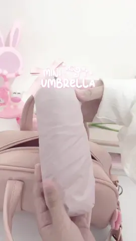 this cute pink mini umbrella perfect for small bags >> #fyp #miniumbrella #pink #backtoschool  