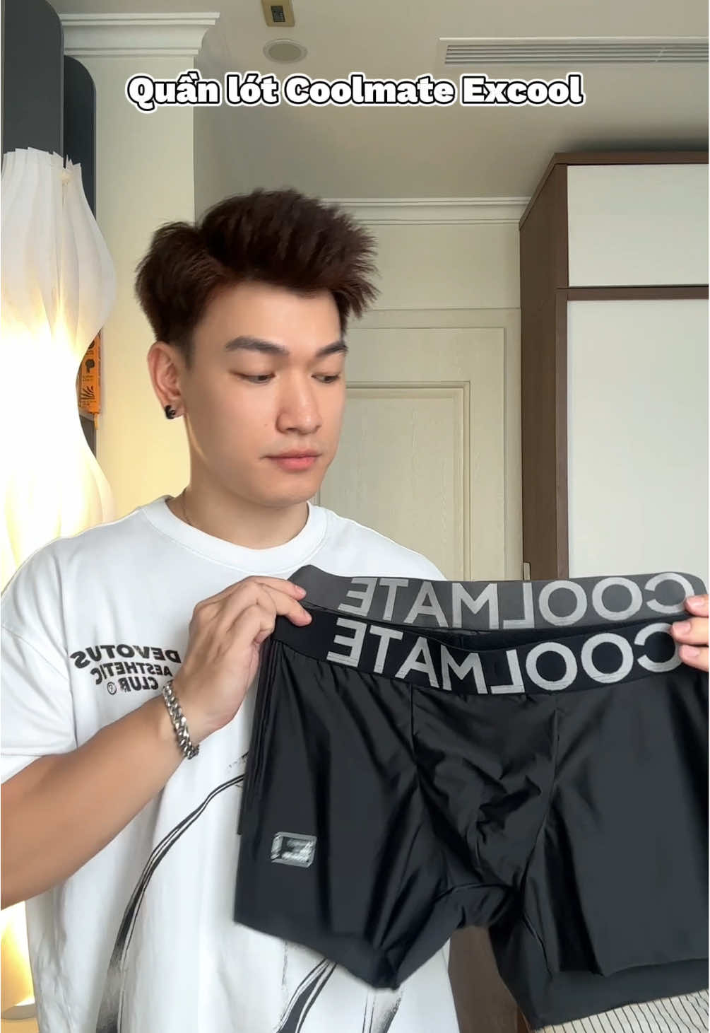 Co giãn tốt vận động thoải mái nâng niu đàn Peter Việt 👍 #underwear #coolmate #ryanintown 