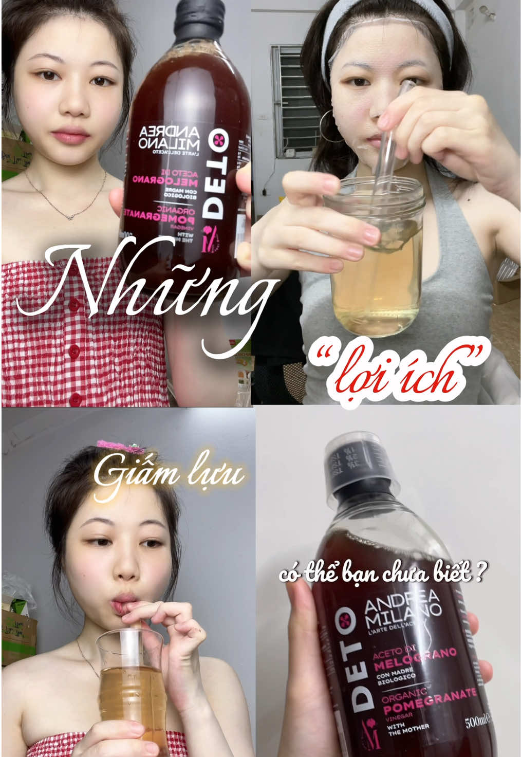 Giấm lựu hỗ trợ tiêu hóa, giảm mùi cơ thể mà còn giữ dang giúp nhuận sắc nè mấy bà #khoailangisthebest🍠 #giammilano #gofitmart #xuhuong #giammilanogofit 