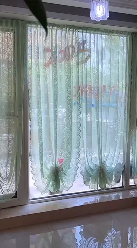 Rèm Lưới Velcro, Rèm Ren Đính Cườm Kiểu Pháp Dính Không Cần Khoan Nhiều Màu Nhiều Kích Thước#xuhuong #thinhhanh #giadungtienich 