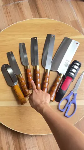 Đủ bộ dao dùng tiện lợi lắm nha #xuhuong #daotheptrangkhonggi #daothep 