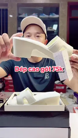 Chỉ 75k là có ngay đôi dép cao gót đẹp, sang, siêu nhẹ rồi ạ #manhgiay #manhbangiay #depnu #depcaogot #depdecao 