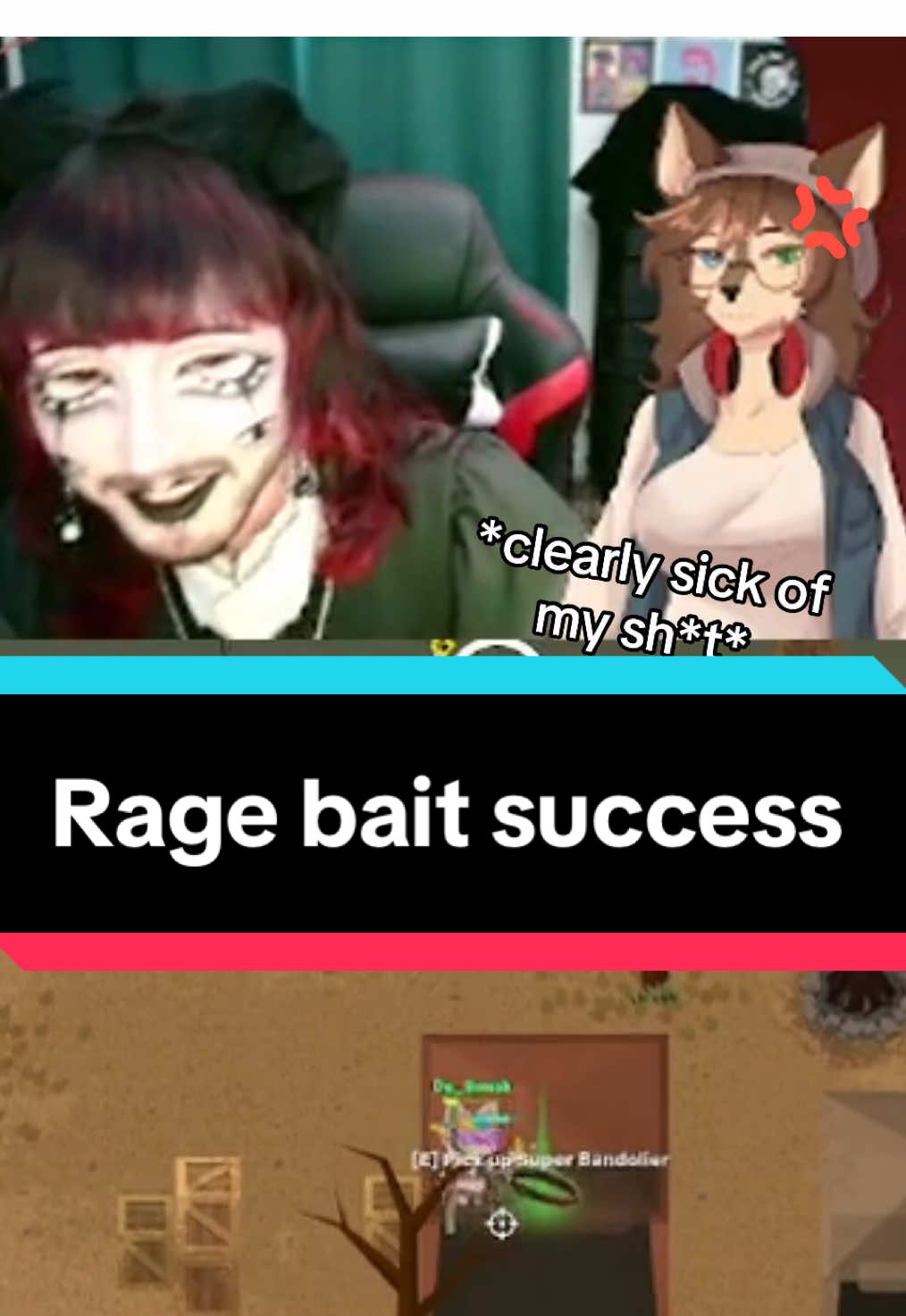 @Da_Bonsk is a good sport in putting up with my shenanigans. They know I love them :3 - - - #fyp #funnyreaction #streamermoments #ragebaiter #furrystreamer #kemonomimi #compilations 