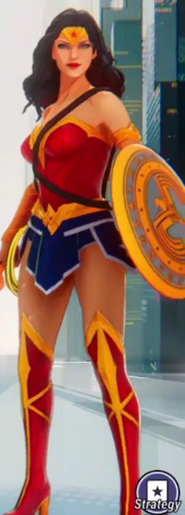 beautiful and attractive wonder woman  from dc Dark Legion  voiced by courteney taylor 