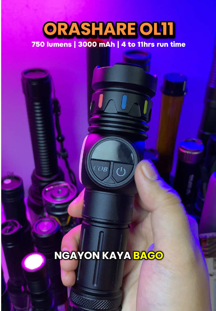 ORASHARE OL11 FLASHLIGHT 🔦 750 lumens, 3000 mAh capacity, 4 to 11 hrs run time 😱 Ganda ng quality, sulit ang pera mo dito! Checkout na! @Orashareph  #orashareflashlight #orashareol11 #heavydutyflashlight #rechargeableflashlight #portableflashlight 