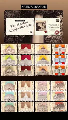 Ketika gambarku dapat di abadikan dalam bentuk sebuah perangko   #gambar #perangko#pos #fyp 