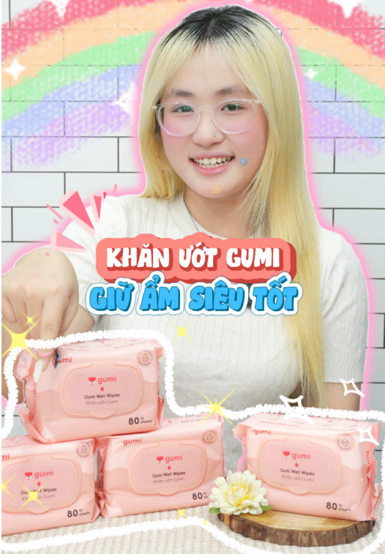 Khăn ướt Gumi 80 tờ giữ ẩm siêu tốt luôn đó nha #khanuot80to #gumi #khanuot80togumi #fyp #xuhuong 