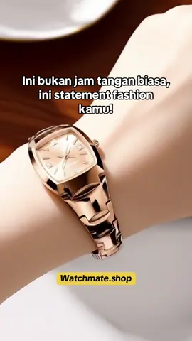 Bikin penampilan makin anggun dan feminin dalam sekejap! Model ramping, warna rose gold-nya elegan banget! Cocok buat acara formal atau sekadar tampil kece tiap hari. 💖 Langsung klik & beli sebelum kehabisan! #fyp  #FashionWanita #JamTanganAesthetic #RoseGoldVibes #RekomendasiTikTok #CewekCantik #TikTokAffiliate