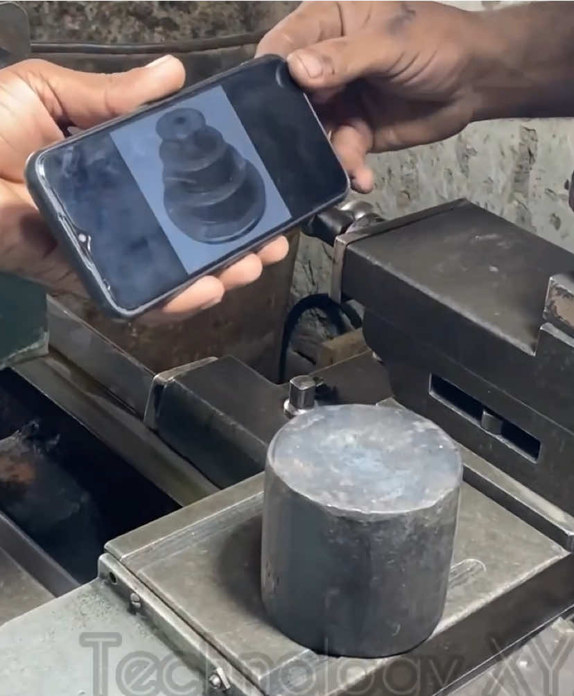 From Design to Finish! Making a Custom Pulley for Lathe Machine #mechanic #pulley #making #made #viral #popular #mechanical #amazing 