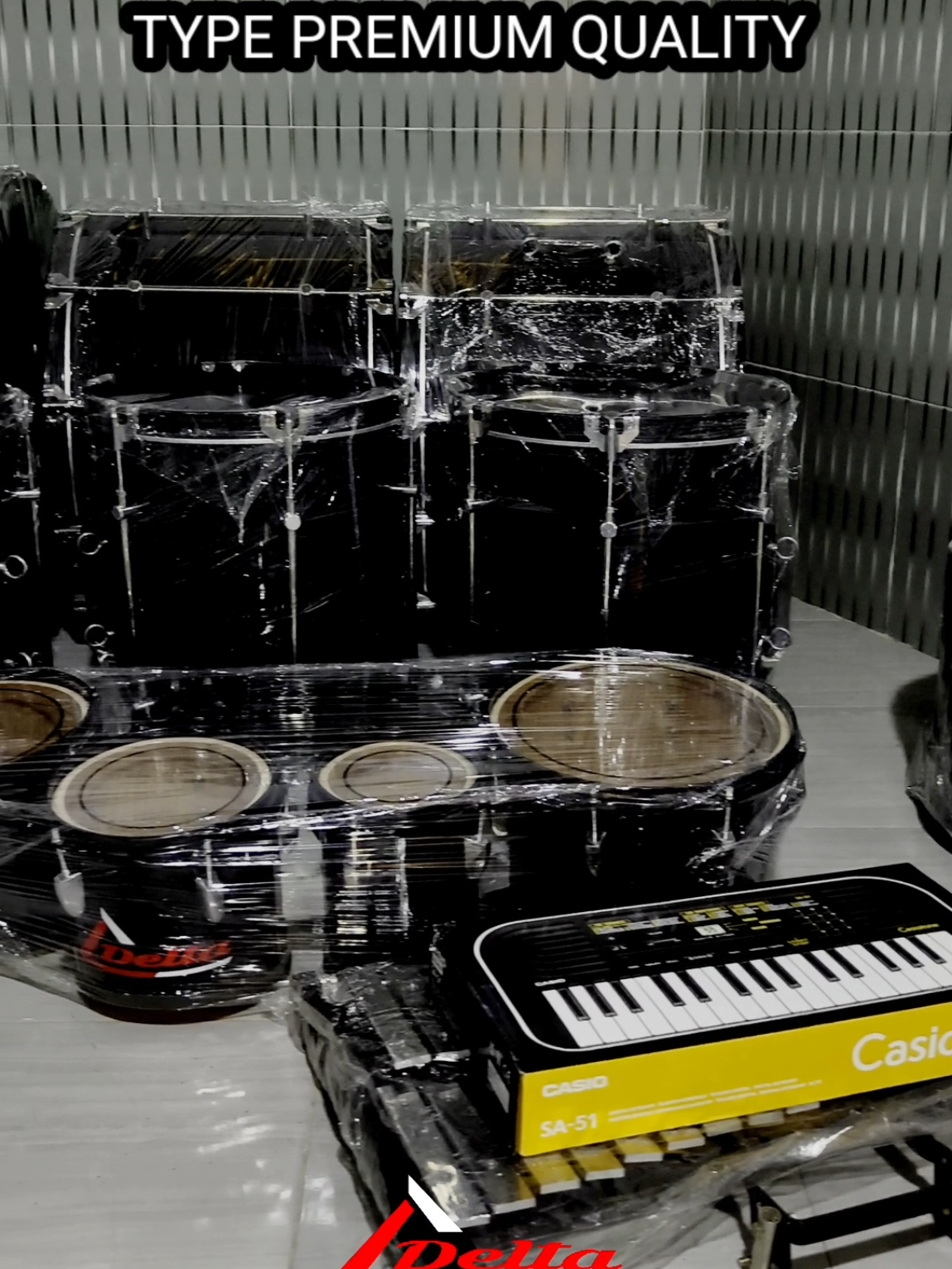 1 SET LENGKAP ALAT DRUM BAND/BAND TONK TYPE PREMIUM QUALITY. #tokoalatdrumband #alatdrumbanddeltamusic #fyp #alatdrumband #deltamusicpamekasan #jualdrumbanddelta #snarehtsremoblackmax 