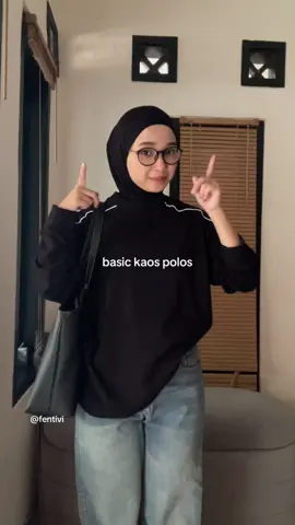 basic outfit lagi pake kaos #kaoslenganpanjang #longsleeve #atasanwanita #outfitideas #outfitinspiration 