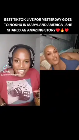 BEST TIKTOK LIVE FOR YESTERDAY GOES TO NOKHU IN MARYLAND AMERICA , SHE SHARED AN AMAZING STORY♥️🔥♥️ #fyp 