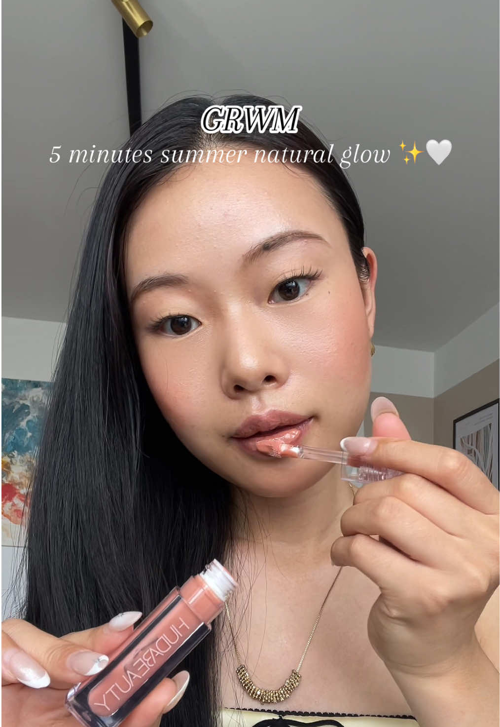 Makeup therapy - soft glow makeup 🤍🍋✨ Product use: @Lancôme  @Saie star glow & dew bronze Salt @SHEGLAM hush hush  @Huda Beauty Honey #softmakeup#softmakeupuralmakeup #cleanmakeuplook #glow 