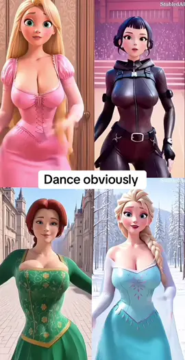 Dance obsession part 5 #alsa #repunzel #zoey #rumi #fypシ゚viral 