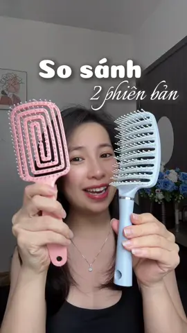 So sánh 2 phiên bản lược gỡ rối này nha  #luocgoroi #luocchaitoc #trinhnhaxinh 