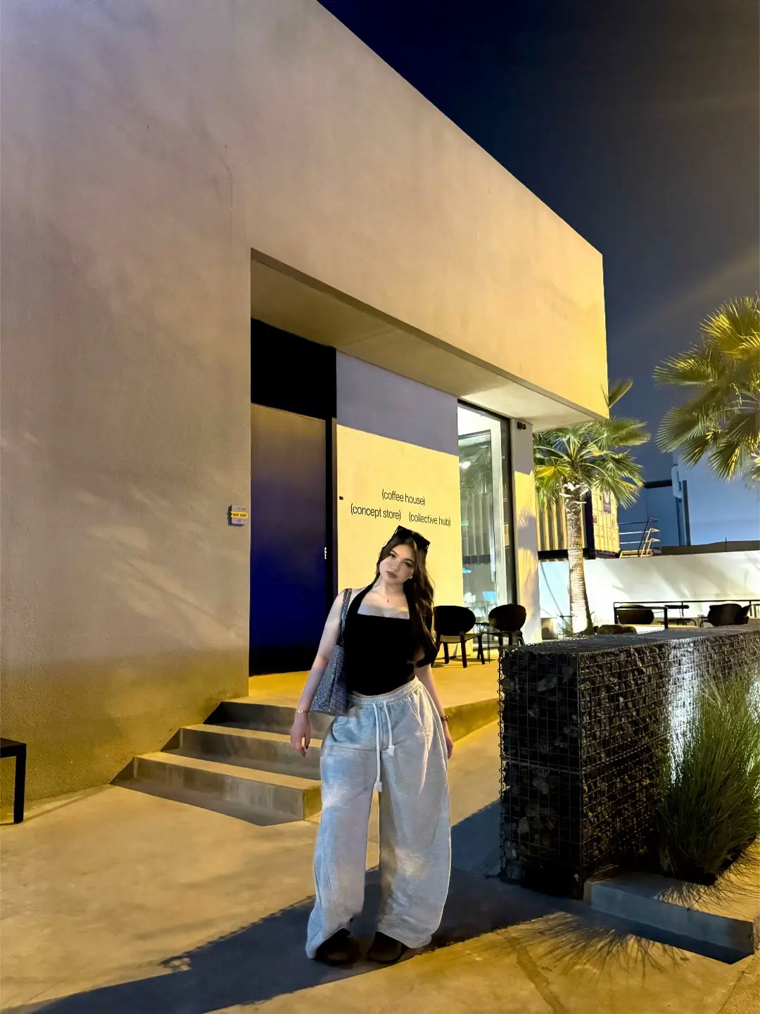 📍Koncrete & Lune Lounge  #fyp #dubai #cafe #matcha 