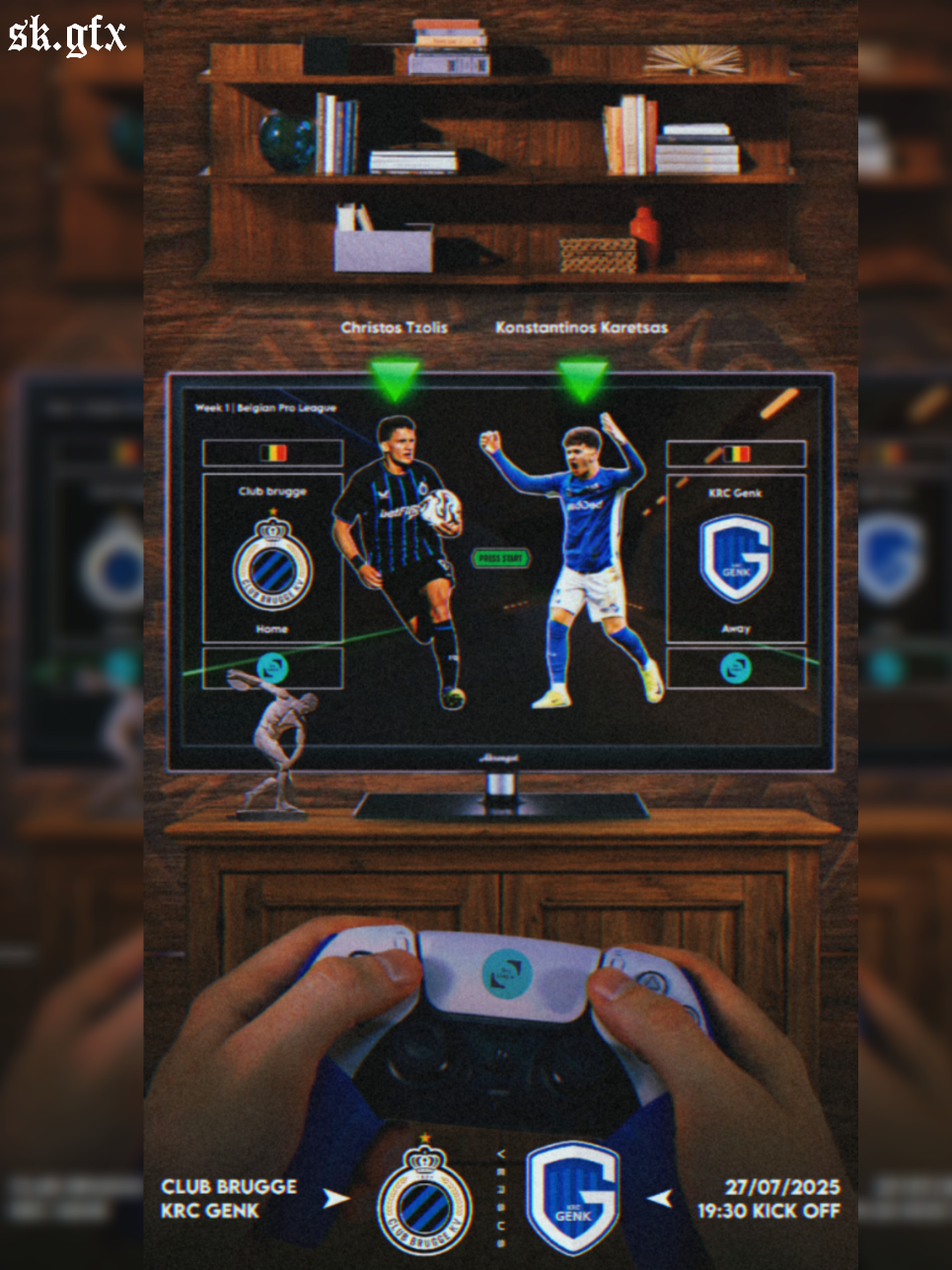 Matchday Study ahead of Belgian Pro League derby clash between Club Brugge and KRC Genk 🫴  //  #MatchdayGraphics #DesignTutorial  #GraphicDesign #FootballArt #SportsVisuals  #SportsBranding #SportsDesign  #VisualStoryTelling #PicsArt #picsartediting  #retouch #retouching #SportsMarketing  #SmSports #ChristosTzolis #Tzolis #ClubBrugge #ClubBrugge🔵⚫️ #Brugge #ClubBruggeKV #CLB #KRCGenk #Genk #Karetsas #Foryoupage 