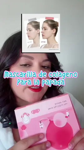 Máscarilla de colageno para la papada de la marca @ROUND LAB #papada#mascarilladecolageno #cameliacolagenomask #maskroundlab #mask #dewlap#dewlaps 