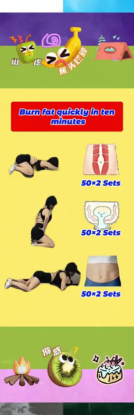 Burn fat quickly in ten minutes #Fitness #noequipmentworkout #workout #women #calories 