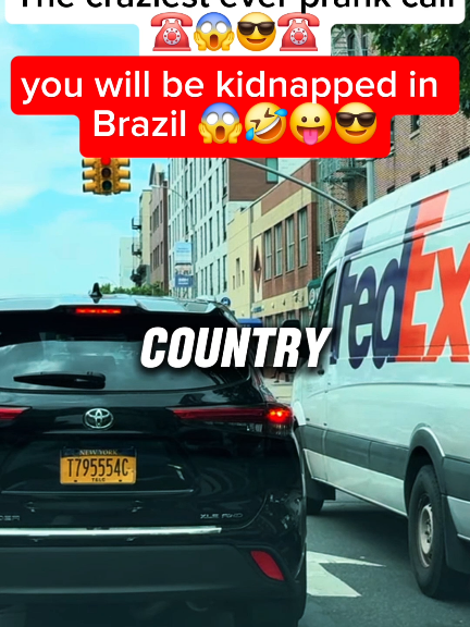 you will be kidnapped in Brazil😜😎😱🤪 Credits: @The Jubal Show  #phonecall #fyp #prank #funnyy #radio #funny #brookeandjubal #prankcall 