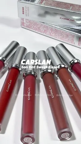 Son tint khoá màu Sweet Kissed 🍒 mí bà thử chưa??? #Carslan #soncarslan #xuhuongtiktok #goclamdep #makeup #reviewlamdep #sontintkhoamau #chiecreview #liptint 