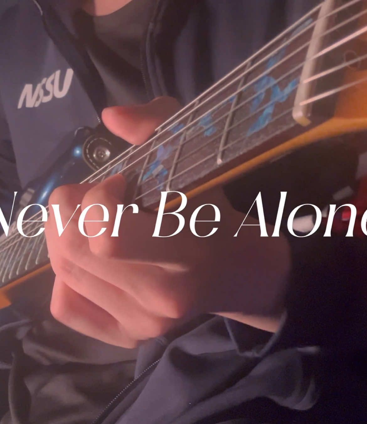 Slow ver.キー低いのも怖いね👻振り返っちゃダメだよ👁️#ギター #弾いてみた #耳コピ #neverbealone #洋楽 #guitartok #electricguitar #guitarcover #おすすめにのりたい #fyp 