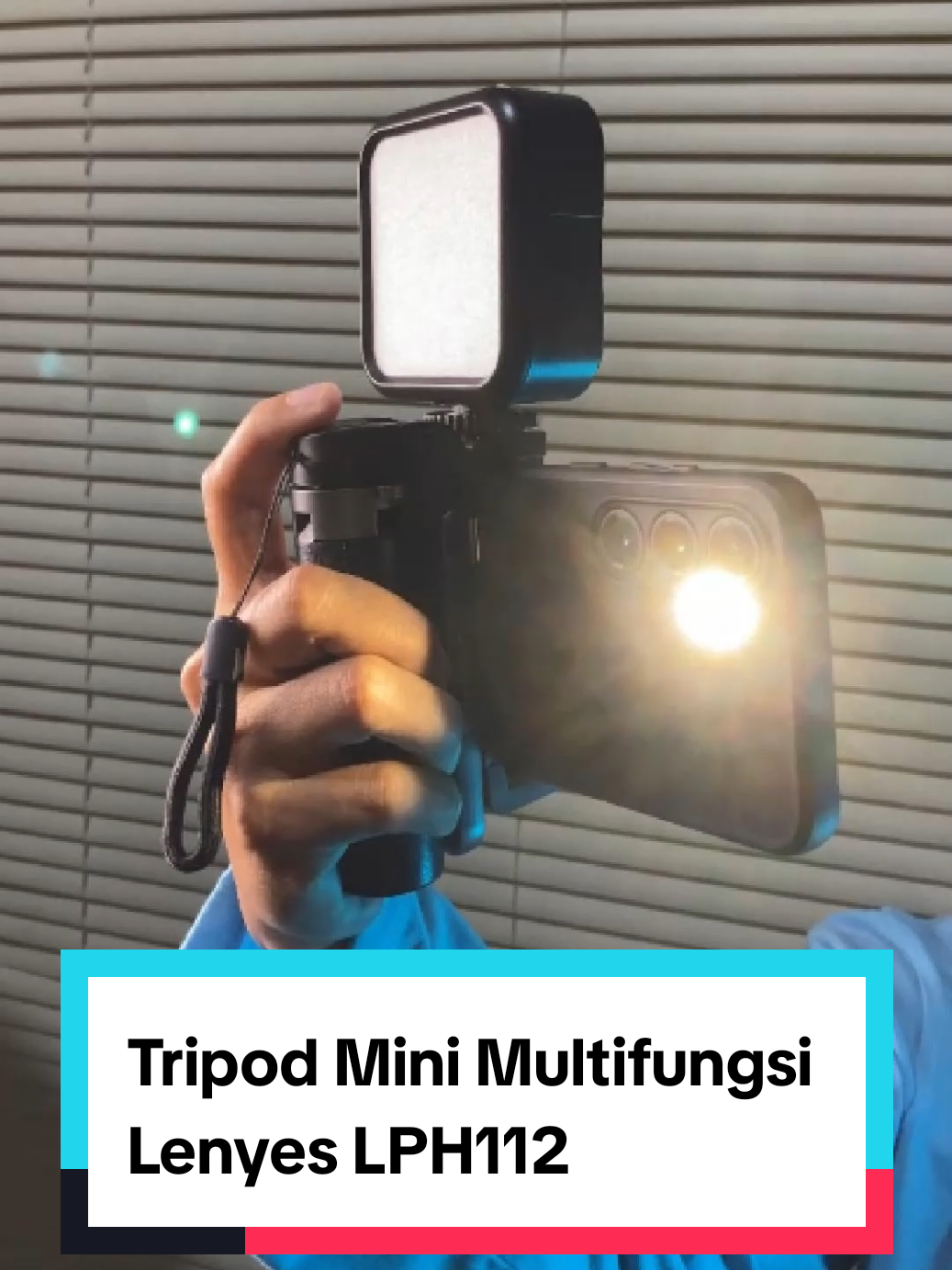 Membalas @surmhrdk Lenyes LPH112 bisa dipasang lampu LED?  #tripodmini #lenyeslph112 