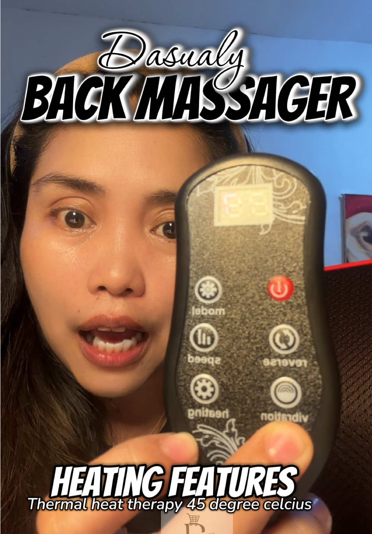 20 massage heads and 3 gears  Back massager na affordable at talagang ramdam mo ang hagod!! May vibration at Heating features pa na kasama, Saan ka pa?! #backmassager #massager #dasualy #affordable #relaxing 