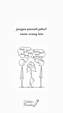 Kadang kita lupa, bahwa nggak semua senyum itu tanda seseorang sedang baik-baik saja. Ada banyak orang di luar sana yang tampak tegar, tapi di balik itu semua, mereka sedang menahan luka yang bahkan tak berani mereka tunjukkan ke siapa-siapa. Jadi, jangan pernah sembarangan bersikap. Jangan pernah meremehkan dampak dari kata-kata dan tindakan kita terhadap orang lain. Bisa jadi, orang yang kamu sakiti hari ini sedang bertahan sekuat tenaga untuk tetap waras. Bertarung dalam diam dengan rasa lelah yang tak terlihat, dengan kesedihan yang tak terdengar, dan dengan beban hidup yang nggak pernah dia bagi ke siapa pun. Kebaikan sekecil apa pun bisa jadi pelipur lara untuk seseorang. Sebaliknya, sikap buruk sekecil apa pun bisa jadi titik runtuhnya seseorang yang selama ini hanya berusaha kuat. Mari belajar untuk jadi manusia yang lebih lembut, lebih penuh pengertian. Kita nggak pernah tahu, mungkin hari ini, kamu adalah satu-satunya alasan kenapa seseorang memutuskan untuk tetap bertahan🌱 #quotes #selfreminder #SelfImprovement #reminder #fyp #positivevibes #katahati 