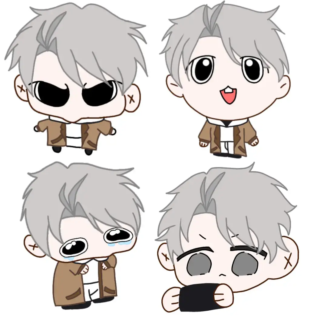 nhất bạch chibi cho ai cần , t biết t vẽ ko đẹp rồi đừng chê #fandomgau #tieunhatbach #tieubachchibi 