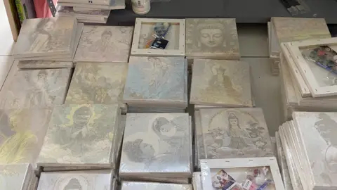 Tranh Phật nhỏ về đúng m1 #tranhtomautheoso #tranhsohoa #DIY #tranhtutomautheoso #DIY #tiktok 