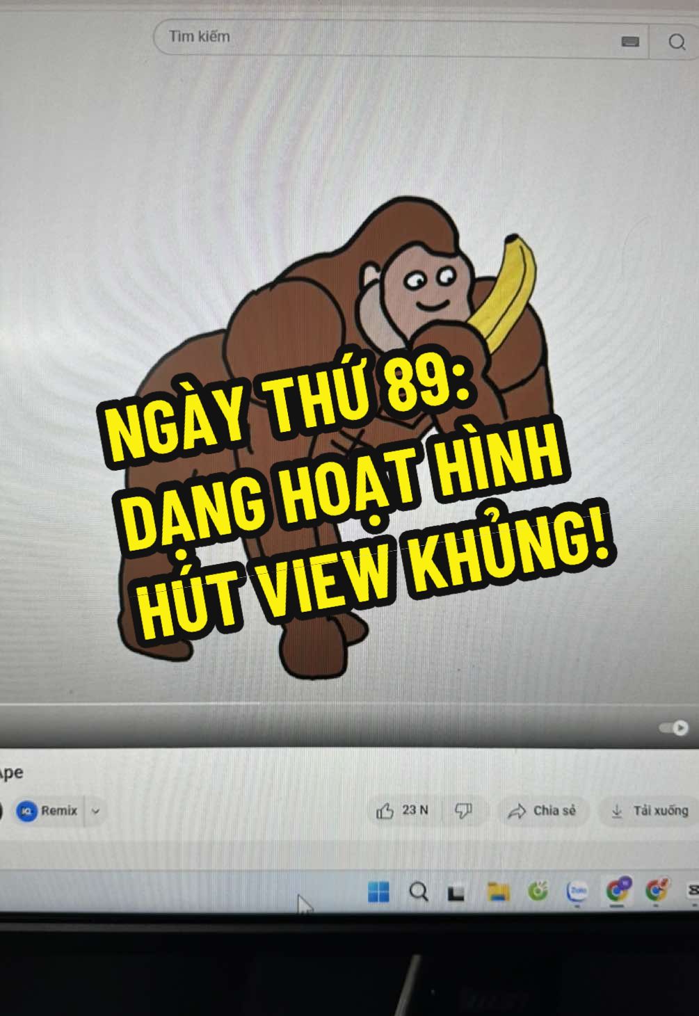Dạng hoạt hình hút view, chuẩn bị lên video hướng dẫn cho các bác #100ngaykhoinghiep 