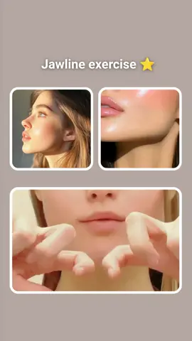How to get Jawline⭐#exercise #GlowUp #viral #foryoupage #workout #tutorial #girlstips #furdich #fy #fyp #foryou #furdich #beautytips #skincare #glowuptips #fyp 