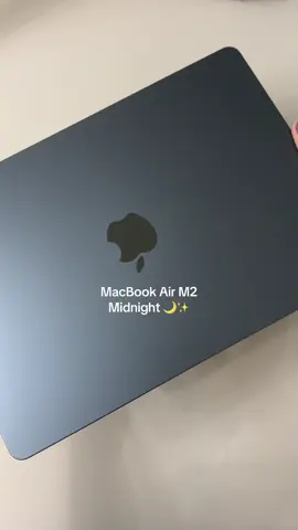 M2 Macbook Air - Midnight 🌙😍 #apple #macbook #macbookair #midnight #m2 