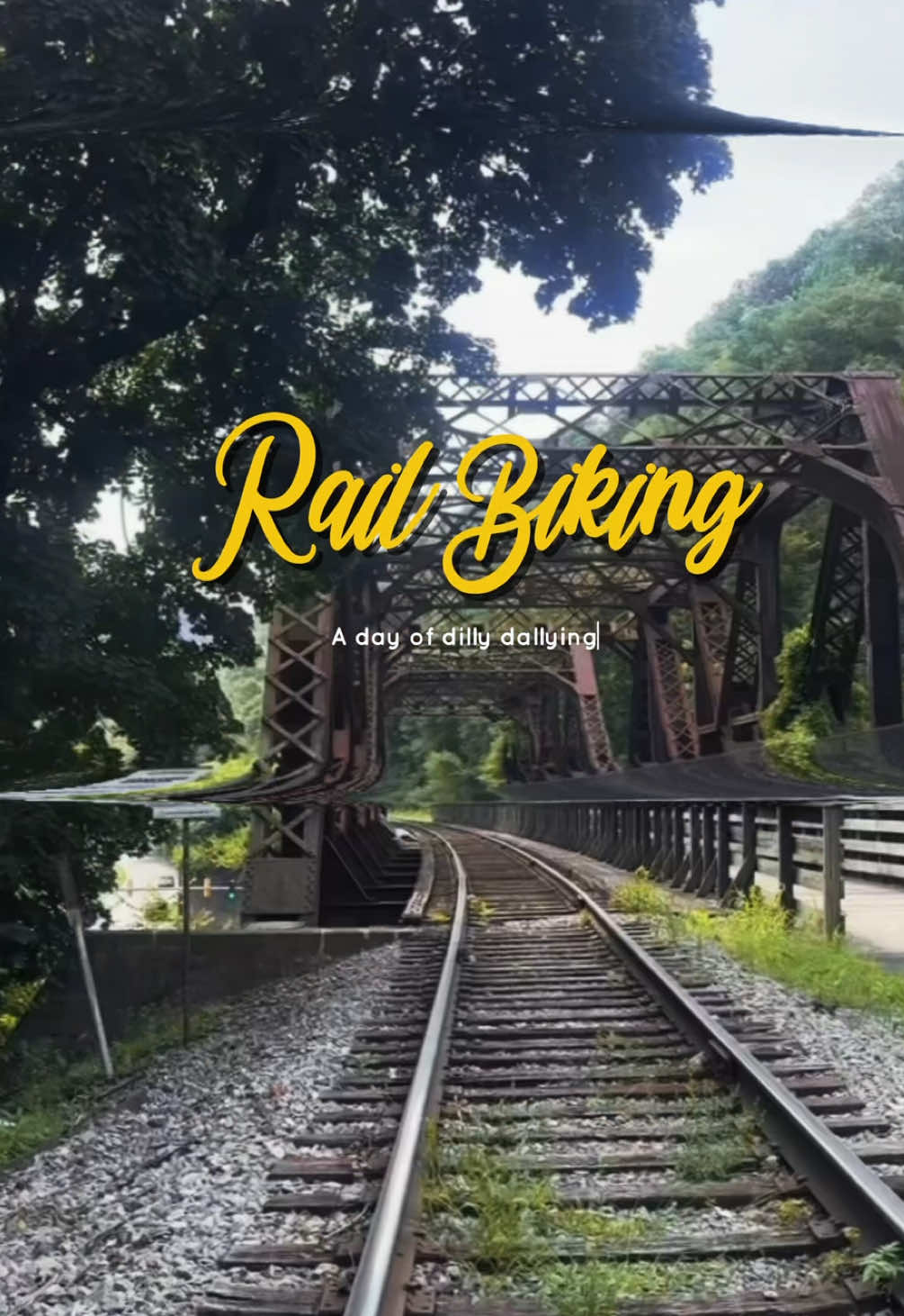 Another dilly dally activity crossed off my list: rail biking!🚴🏾  #dmvtiktok #dmv #thingstodo #cycling #railbike #fypage 