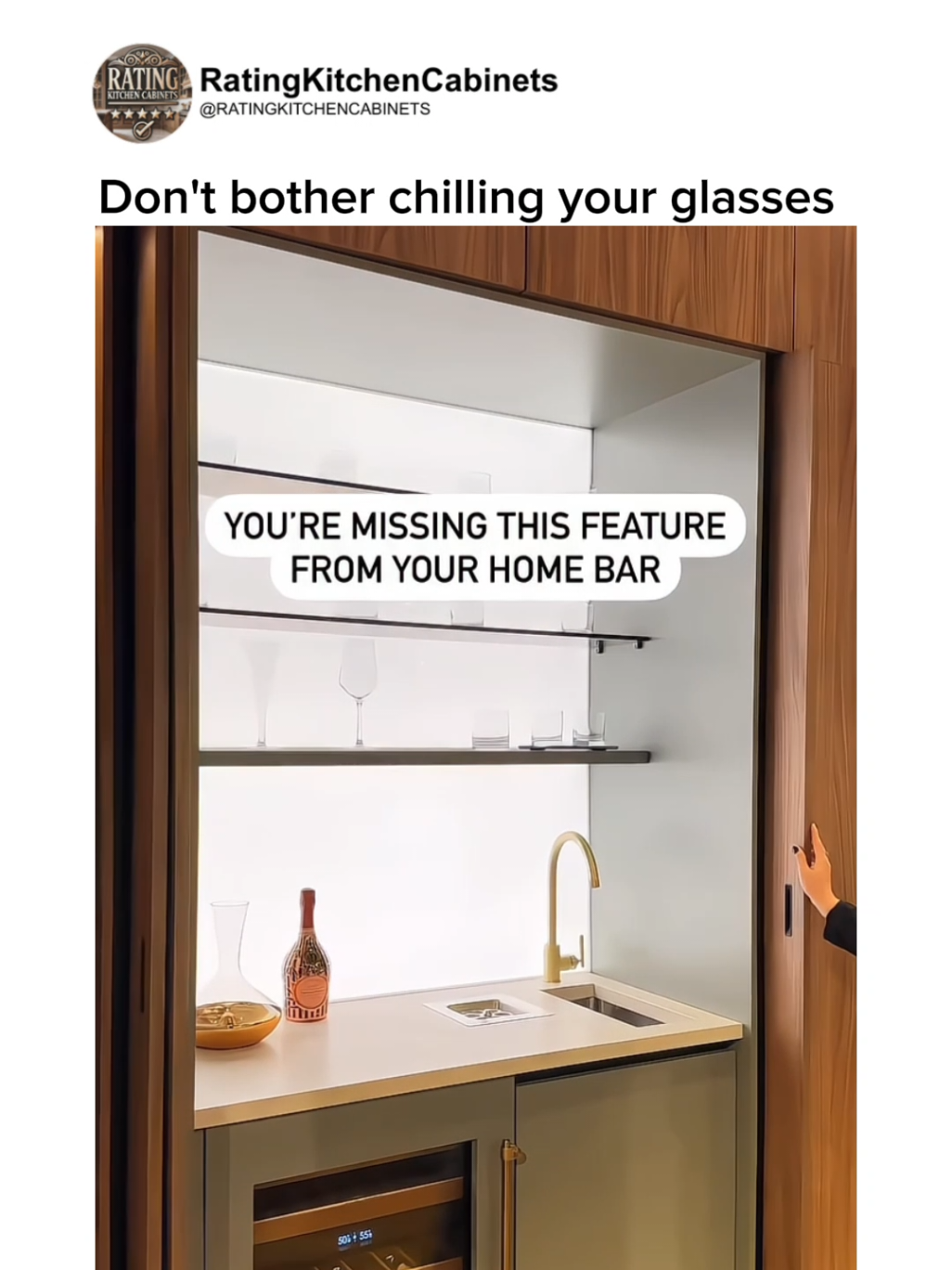 Stop watering down your drinks freeze your glass in seconds instead! This glass chiller keeps your drink colder, longer. It also kills up to 88% of bacteria through thermic shock, helping eliminate unwanted odors or aftertastes. Perfect for home gatherings or business use. @muretti.nyc @ratingkitchencabinets #homebarideas #glasschiller #kitcheninnovation #drinkbetter #barsetup #modernhomebar #stainlesssteelstyle #usahomes #usabarstyle #ratingkitchencabinets
