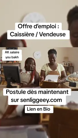 Offre d’emploi : Caissière / Vendeuse Len en Bio #offredemploiausenegal #emploisenegal #offredemploi #vendeur #caissiere #senliggeey 