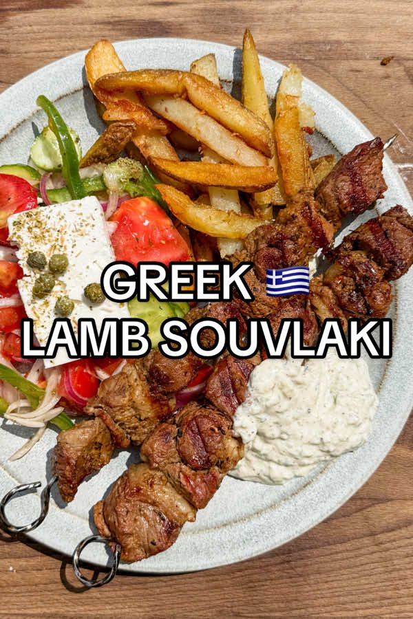 Greek Lamb Souvlaki… juicy, tender and packed with Mediterranean flavours. The lamb is marinated in a simple yet delicious combination of herbs, garlic, mustard, citrus and vinegar before being grilled to perfection on the @Traeger Grills. It's incredible alongside a traditional Greek village Salad, crispy home fries and plenty of garlicky tzatziki, but can also be paired with rice pilaf, roasted potatoes, grilled vegetables or wrapped in a fresh pita #TraegerGrills #TraegerAmbassador . find the full recipe on my blog www.cookprimalgourmet.com by clicking the link in my bio  #recipes #fypシ゚ #grilling #FoodTok #greekfood #lamb