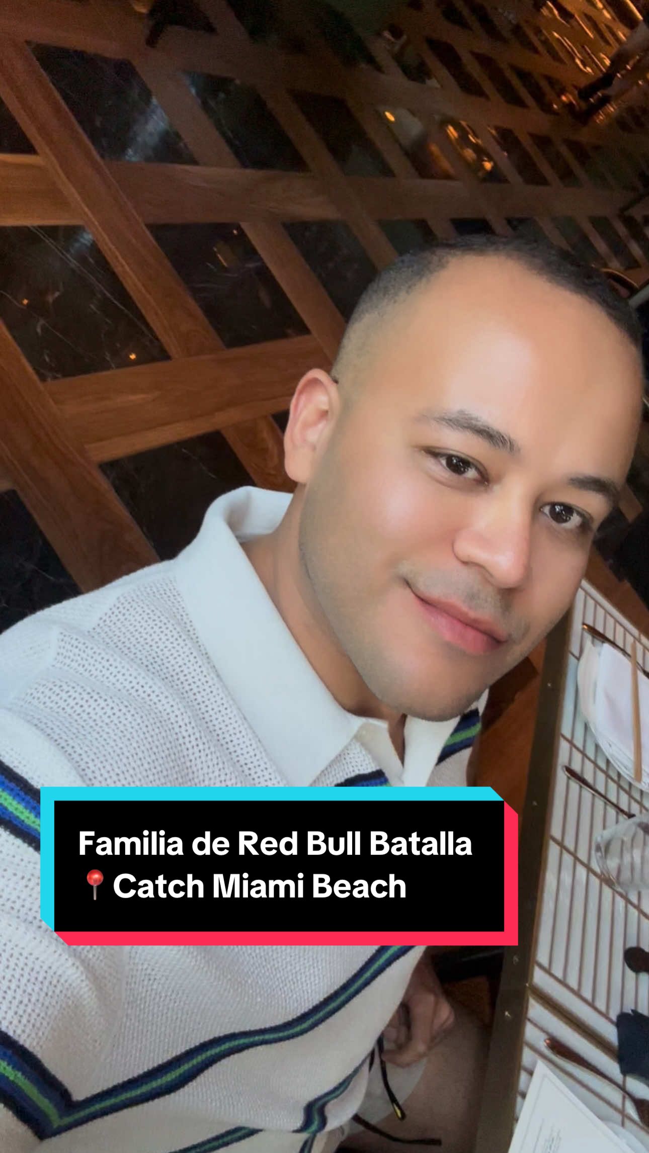 Cena con la familia de @Red Bull Batalla en @Catch Hospitality Group Miami Beach 🩵🪽✨ Nuevos amigos, diferentes culturas, mismos sueños✨ #RedbullBatalla #Redbull #Catch #Miami #Florida #MiamiBeach #ContentCreator 