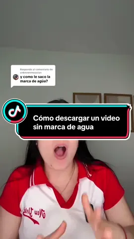Respuesta a @unknownmusician cómo descargar un video sin la marca de agua del creador  #marcadeagua #quitarmarcadeagua #tiktoktips #AprendeEnTikTok 
