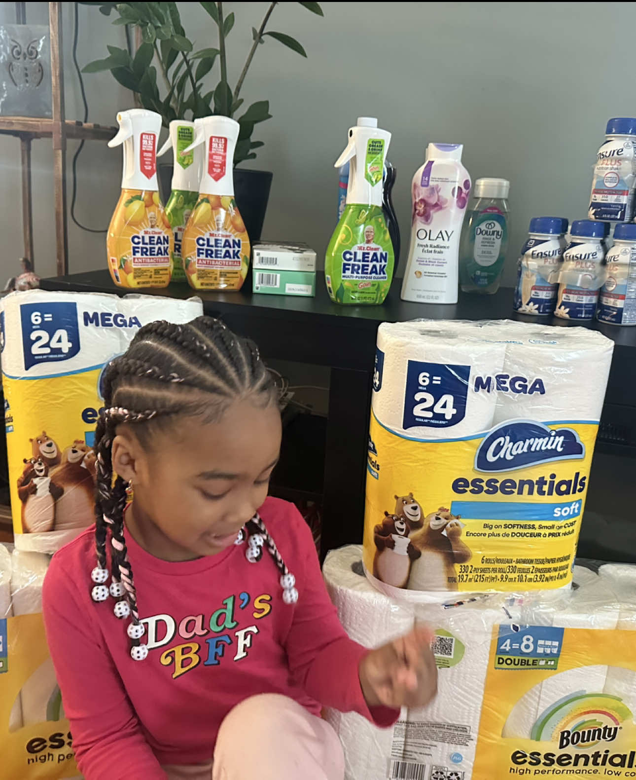 Started the day in the rain—coupons, garden, and groceries with Gianna. 🌧️🌸🛍️ #rain #garden #couponing #marketbasket #sunday 