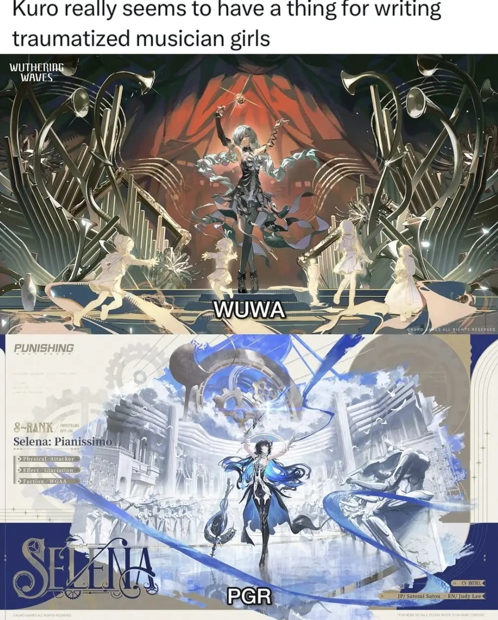They are similar...but they have different ends #wuwa #wutheringwaves #kurogames #randomthings #phrolova #rpg 