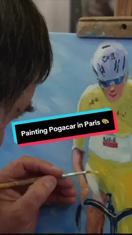 A master at work 🎨👨‍🎨 #cycling #TourDeFrance #pogacar 