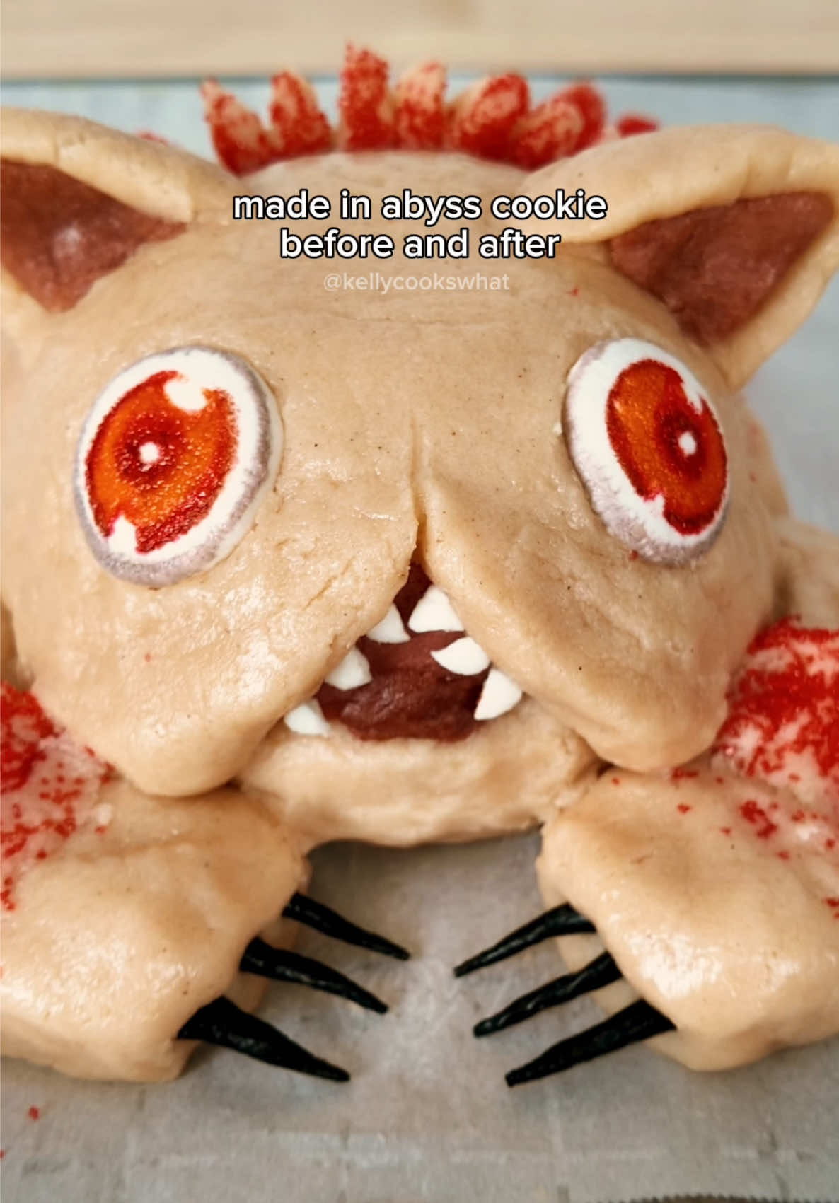 she transforms again #cookiesculpture #madeinabyss #mittymadeinabyss #cookies #anime  